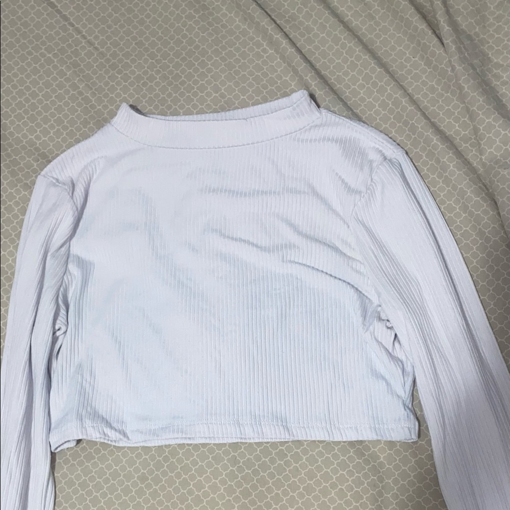 Cropped Long Sleeve Tee